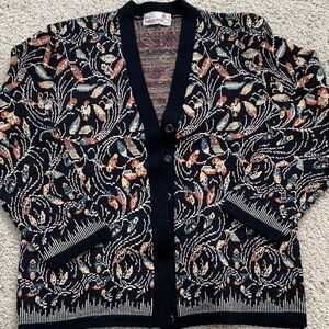 Vintage Jean Schubiger Pure Wool Cardigan.  38. Spain.